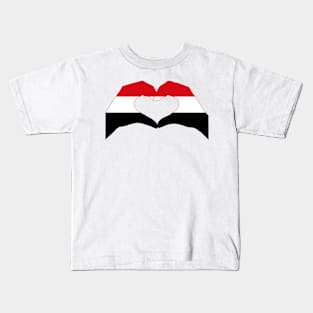 We Heart Yemen Patriot Series Kids T-Shirt